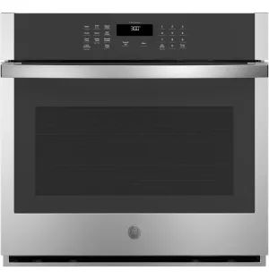 Ge Appliances JTS3000SNSS Ge 30" Smart Built-In Self-Clean Single Wall Oven With Never-Scrub Racks Single Wall Ovens electric wall oven with convection
