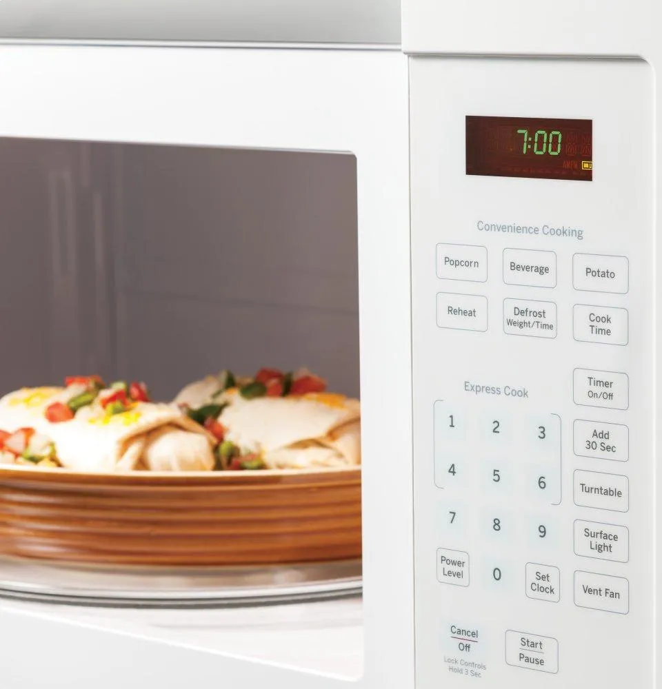 Ge Appliances JVM3160DFWW Ge 1.6 Cu. Ft. Over-The-Range Microwave Oven