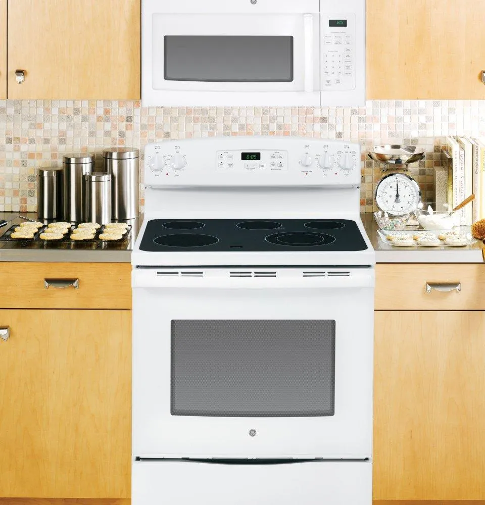 Ge Appliances JVM3160DFWW Ge 1.6 Cu. Ft. Over-The-Range Microwave Oven