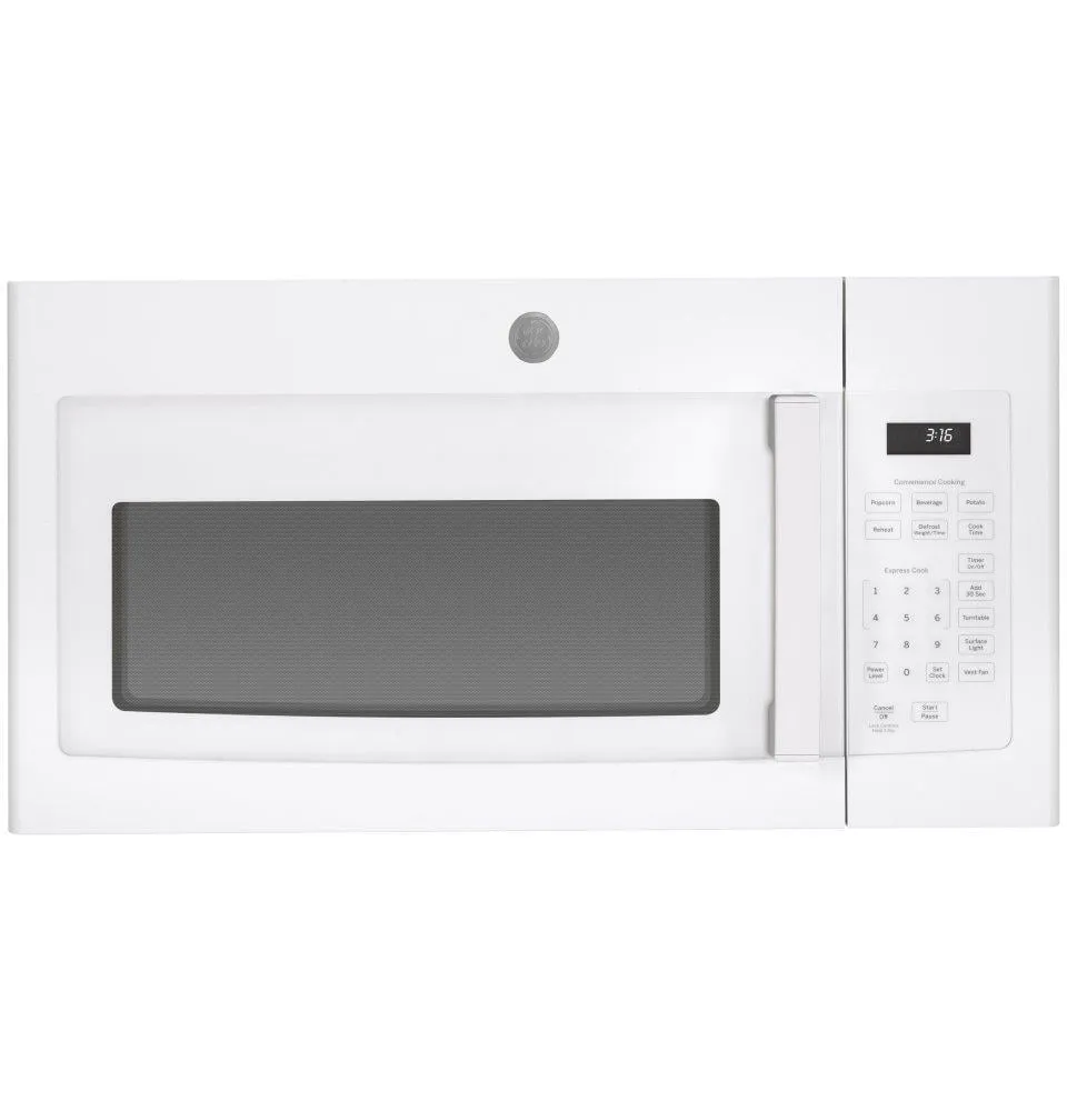 Ge Appliances JVM3160DFWW Ge 1.6 Cu. Ft. Over-The-Range Microwave Oven Over The Range Microwaves convection over-the-range microwave