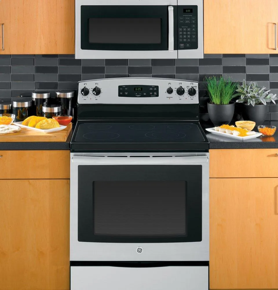 Ge Appliances JVM3160RFSS Ge 1.6 Cu. Ft. Over-The-Range Microwave Oven
