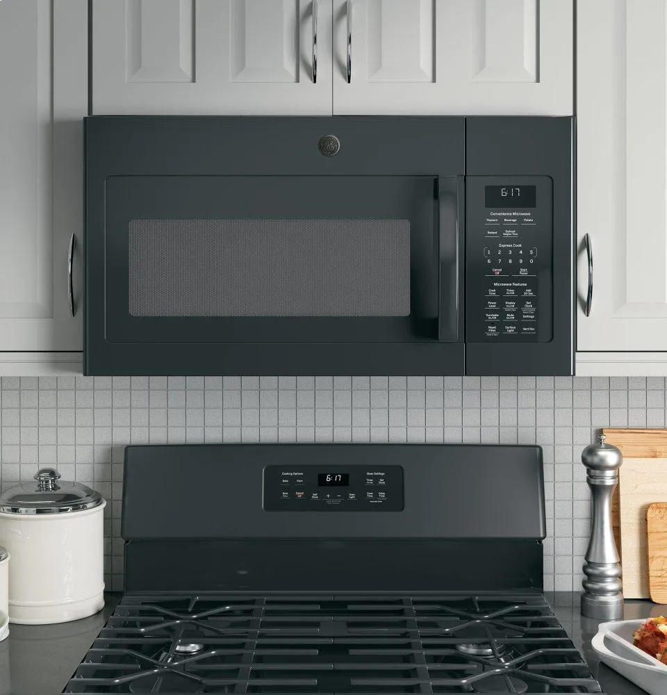 Ge Appliances JVM6172DKBB Ge 1.7 Cu. Ft. Over-The-Range Microwave Oven
