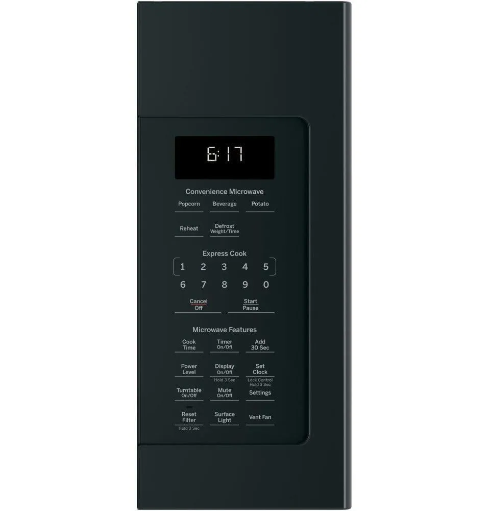 Ge Appliances JVM6172DKBB Ge 1.7 Cu. Ft. Over-The-Range Microwave Oven