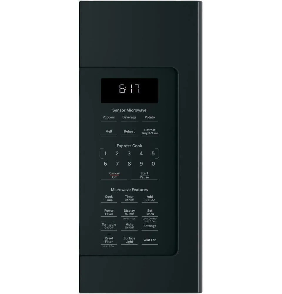 Ge Appliances JVM6175DKBB Ge 1.7 Cu. Ft. Over-The-Range Sensor Microwave Oven