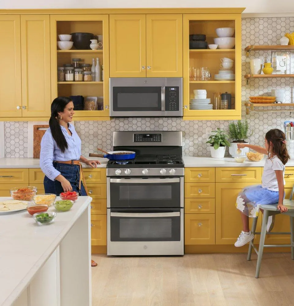 Ge Appliances JVM6175YKFS Ge 1.7 Cu. Ft. Over-The-Range Sensor Fingerprint Resistant Microwave Oven