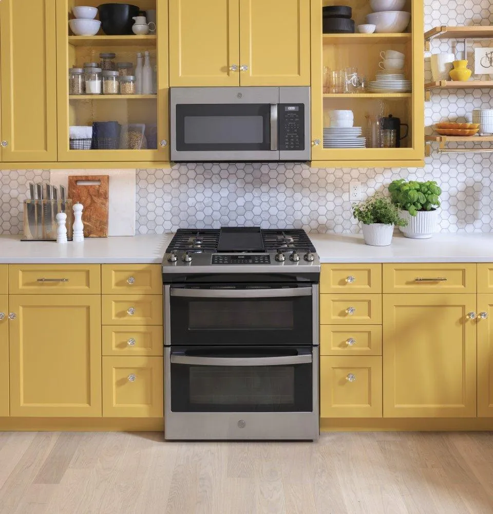 Ge Appliances JVM6175YKFS Ge 1.7 Cu. Ft. Over-The-Range Sensor Fingerprint Resistant Microwave Oven
