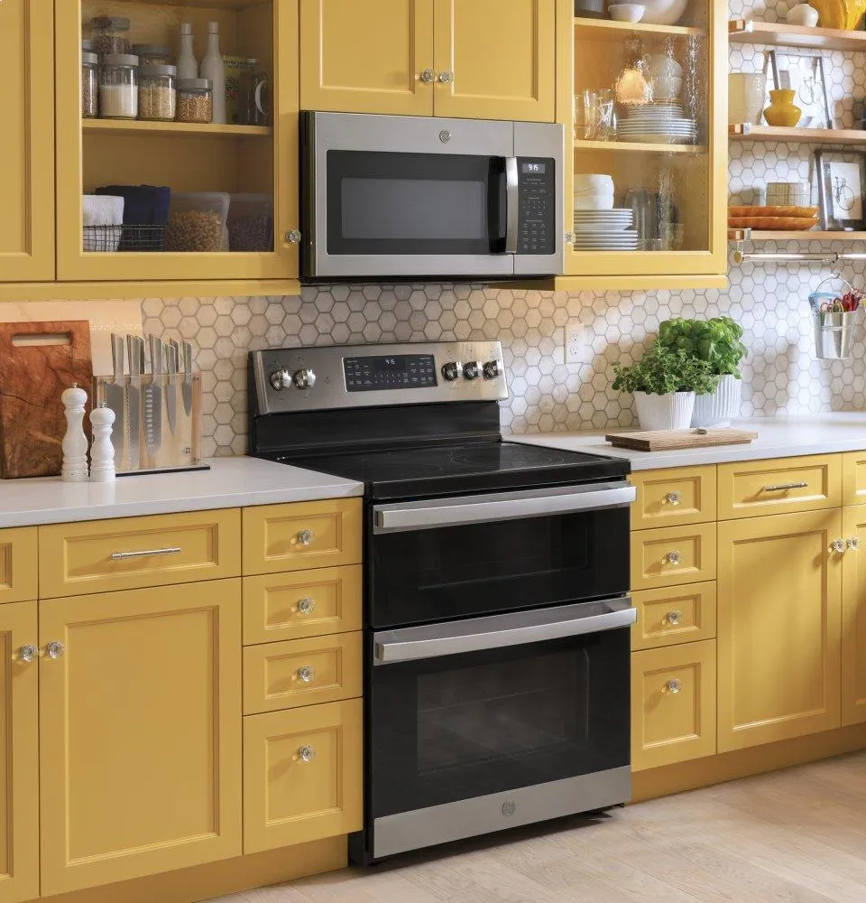 Ge Appliances JVM6175YKFS Ge 1.7 Cu. Ft. Over-The-Range Sensor Fingerprint Resistant Microwave Oven
