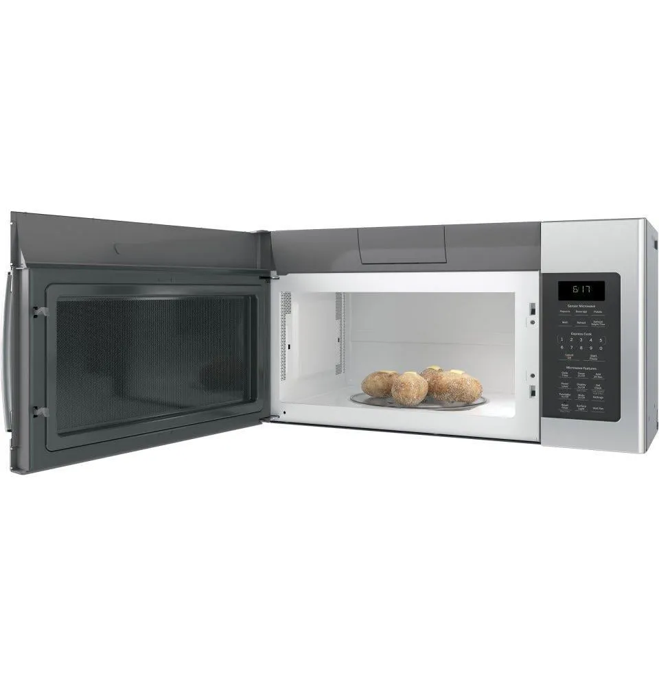 Ge Appliances JVM6175YKFS Ge 1.7 Cu. Ft. Over-The-Range Sensor Fingerprint Resistant Microwave Oven