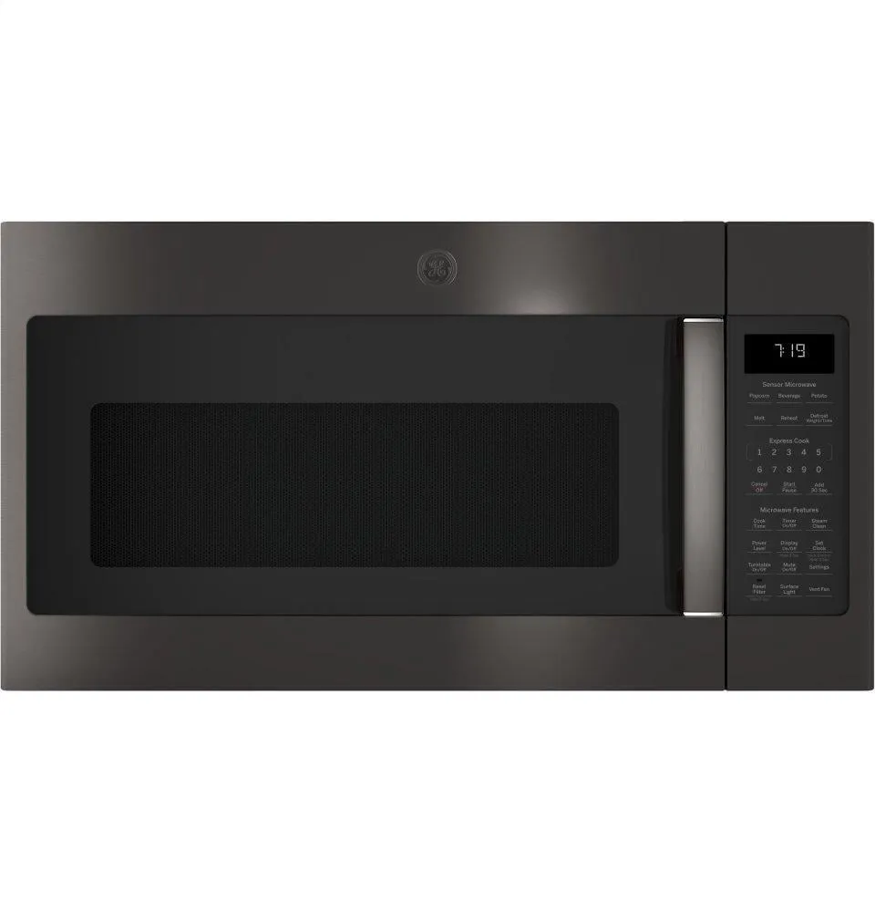 Ge Appliances JVM7195BLTS Ge 1.9 Cu. Ft. Over-The-Range Sensor Microwave Oven Microwave Ovens large capacity kitchen microwave