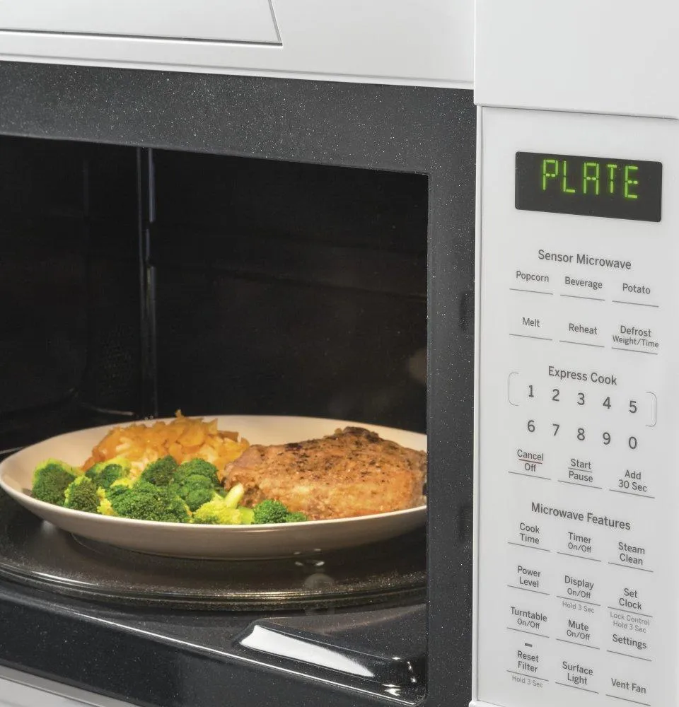 Ge Appliances JVM7195DKWW Ge 1.9 Cu. Ft. Over-The-Range Sensor Microwave Oven