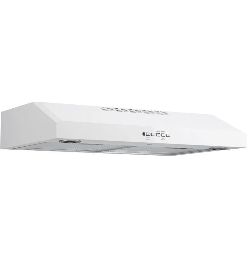 Ge Appliances JVX5300DJWW Ge 30" Under The Cabinet Hood Ductless Hoods filterless ductless hood for apartment