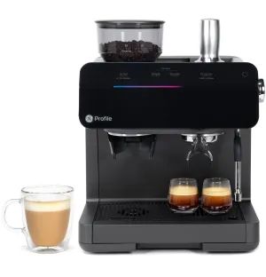 Ge Appliances P7CESAS6RBB Ge Profile&#8482; Semi Automatic Espresso Machine   Frother Coffee Systems espresso machines for home use