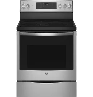 Ge Appliances PB900YVFS Ge Profile&#8482; 30" Smart Free-Standing Electric Convection Fingerprint Resistant Range With No Preheat Air Fry Freestanding Ranges freestanding dual fuel range 30 inch