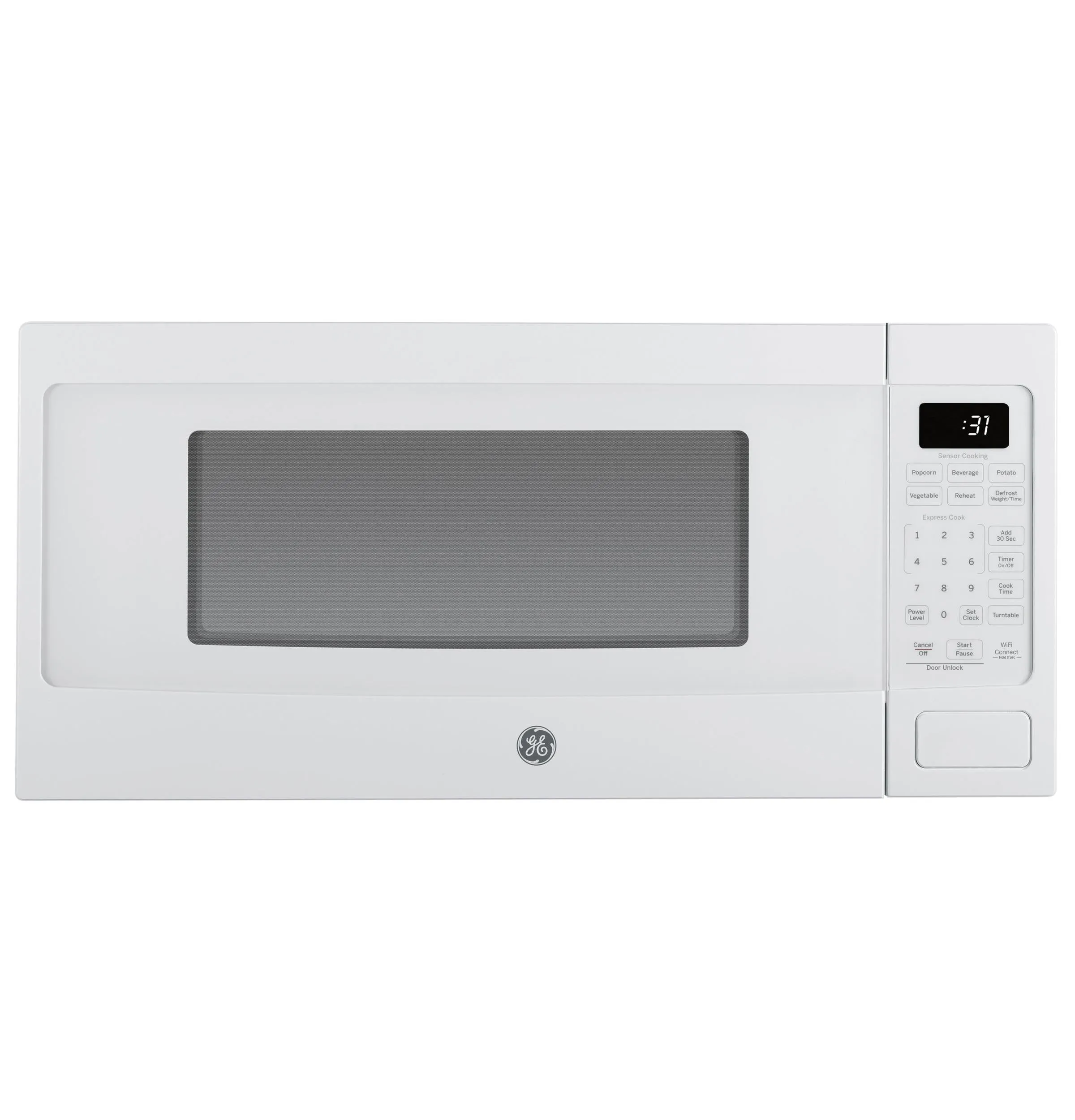 Ge Appliances PCHK11S1WWW Ge Profile&#8482; 1.1 Cu. Ft. Countertop Microwave Oven Microwave Ovens smart sensor microwave oven