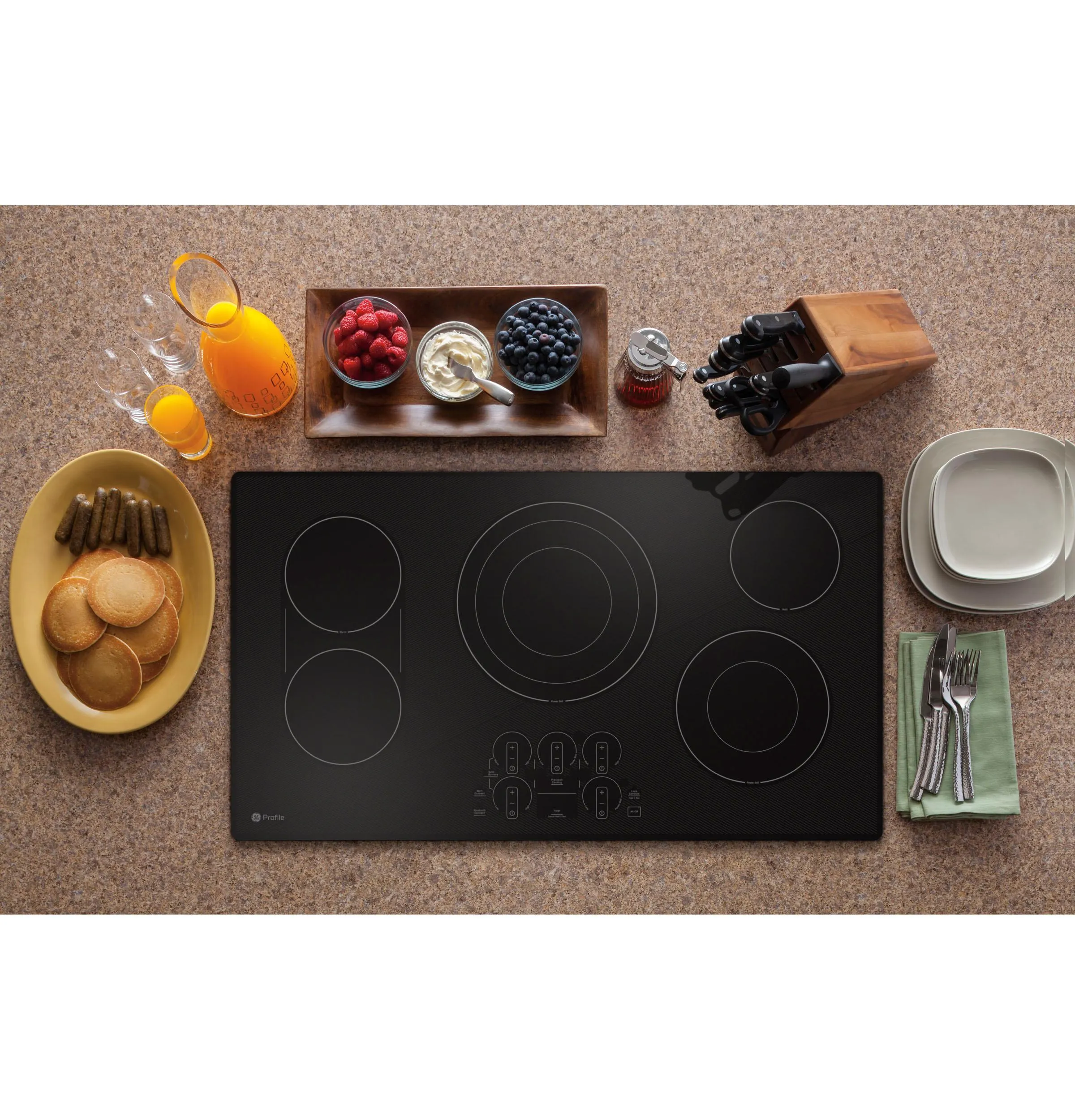 Ge Appliances PEP7036DTBB Ge Profile&#8482; 36" Built-In Touch Control Electric Cooktop