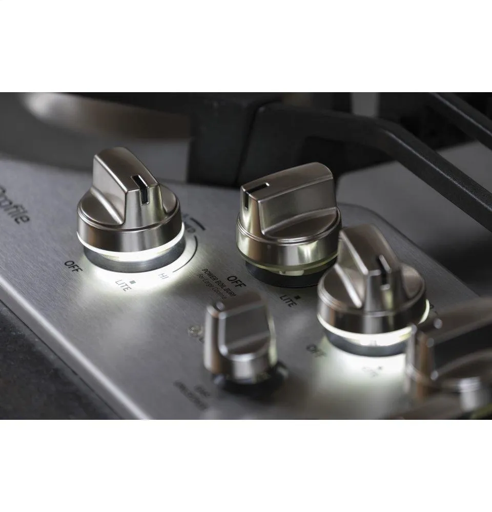 Ge Appliances PGP7030SLSS Ge Profile&#8482; 30" Built-In Gas Cooktop With 5 Burners And Optional Extra-Large Cast Iron Griddle