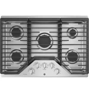 Ge Appliances PGP7030SLSS Ge Profile&#8482; 30" Built-In Gas Cooktop With 5 Burners And Optional Extra-Large Cast Iron Griddle Cooktops 30 inch cooktop online