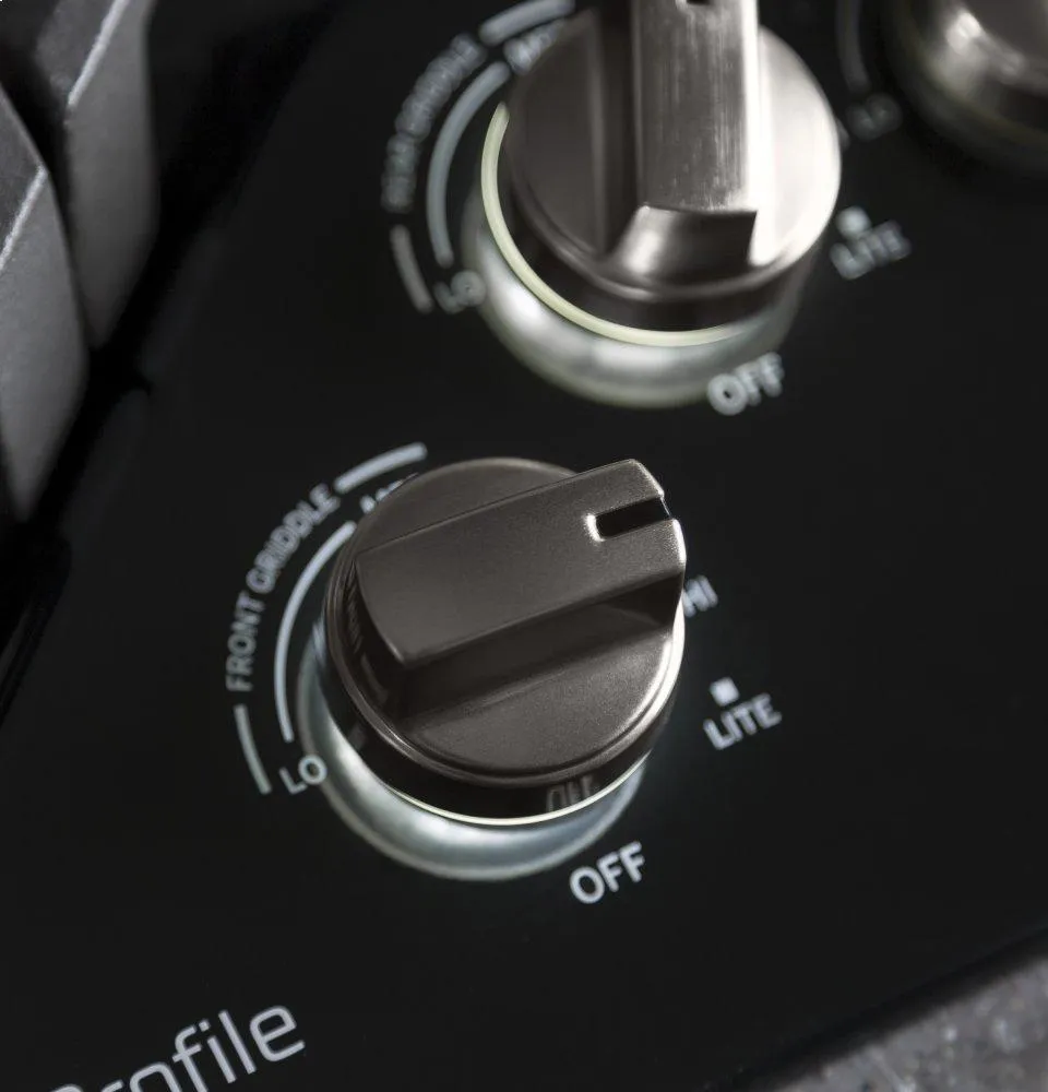 Ge Appliances PGP7036DLBB Ge Profile&#8482; 36" Built-In Gas Cooktop With Optional Extra-Large Cast Iron Griddle