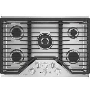 Ge Appliances PGP9030SLSS Ge Profile&#8482; 30" Built-In Tri-Ring Gas Cooktop With 5 Burners And Included Extra-Large Integrated Griddle Cooktops 5 burner cooktops sale