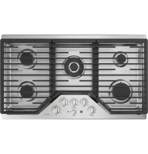 Ge Appliances PGP9036SLSS Ge Profile&#8482; 36" Built-In Tri-Ring Gas Cooktop With 5 Burners And Included Extra-Large Integrated Griddle Cooktops 30 inch cooktop online