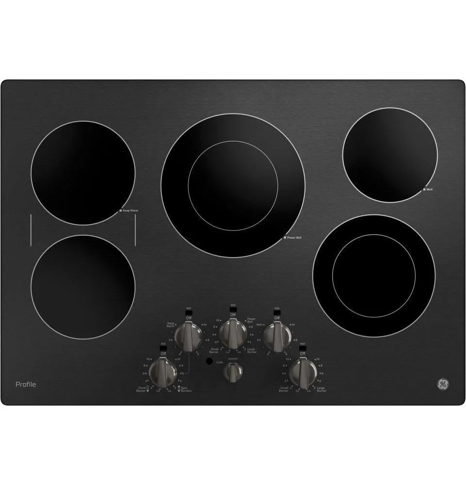 Ge Appliances PP7030BMTS Ge Profile&#8482; 30" Built-In Knob Control Electric Cooktop Cooktops 30 inch cooktop online