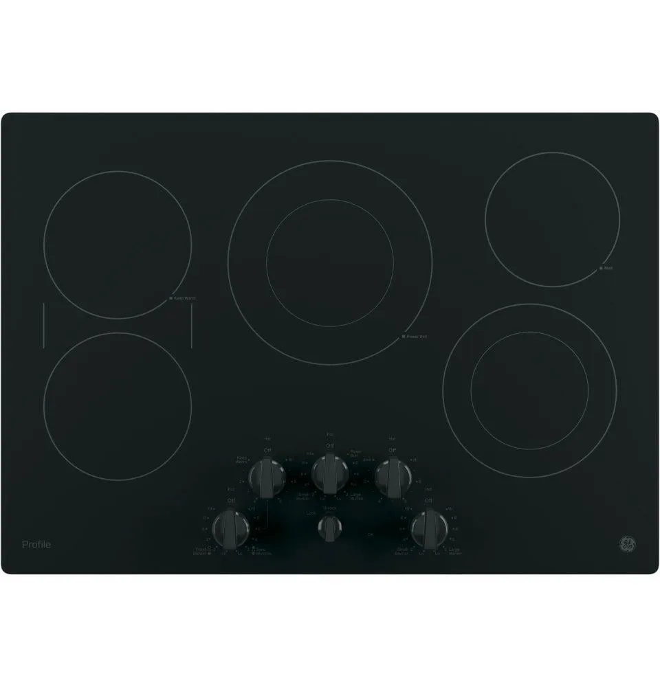 Ge Appliances PP7030DJBB Ge Profile&#8482; 30" Built-In Knob Control Electric Cooktop Electric slide-in electric cooking range