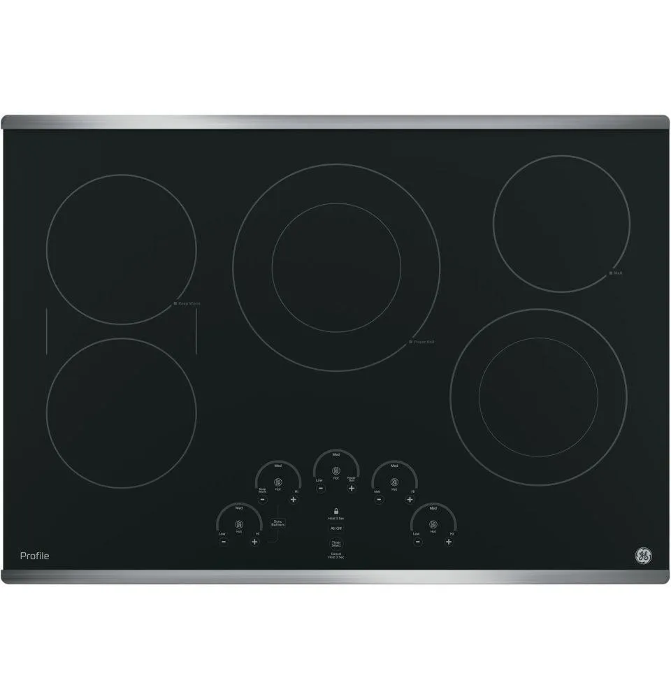 Ge Appliances PP9030SJSS Ge Profile&#8482; 30" Built-In Touch Control Electric Cooktop Electric slide-in electric cooking range