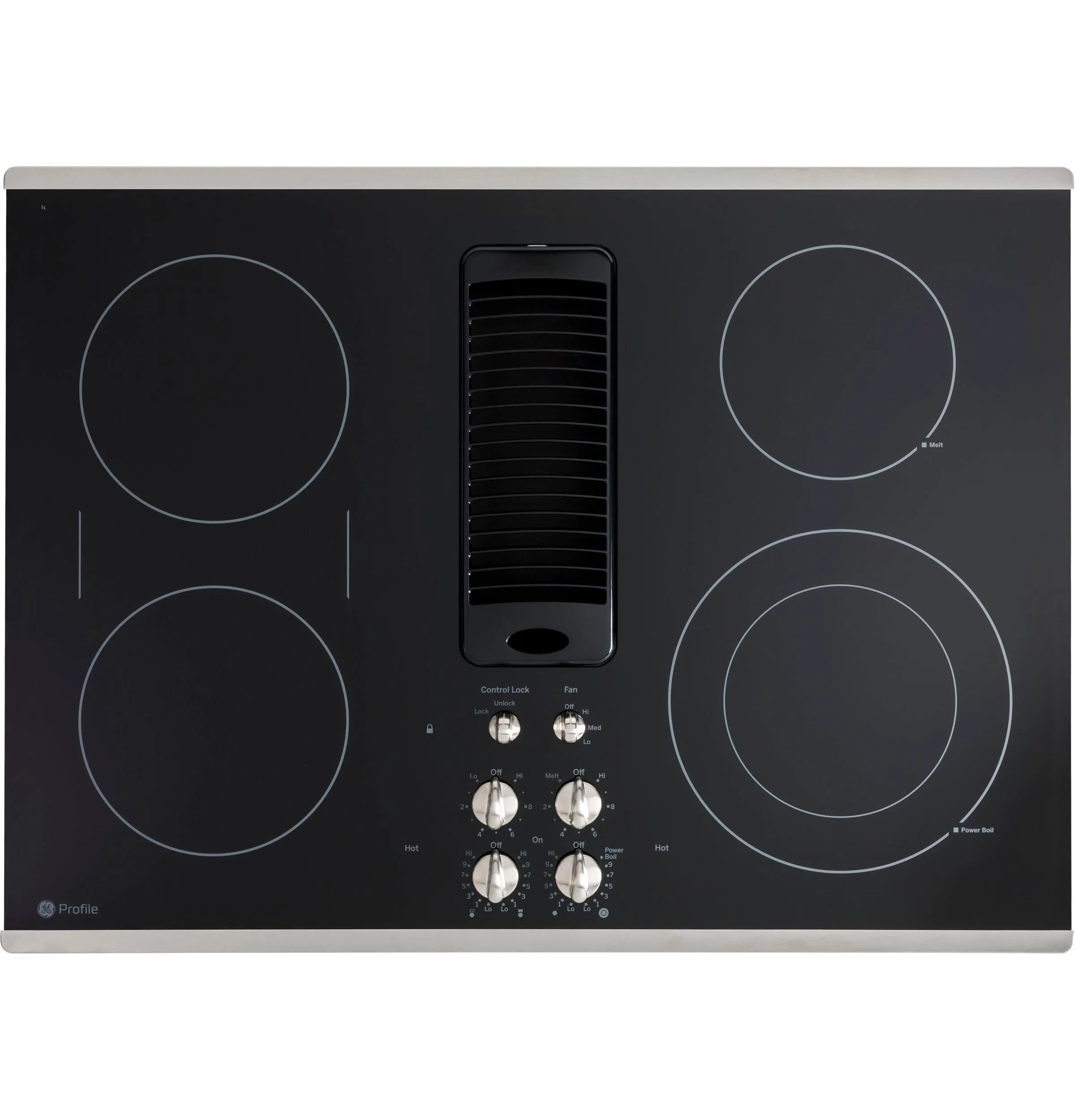 Ge Appliances PP9830SRSS Ge Profile&#8482; 30" Downdraft Electric Cooktop Cooktops ceramic electric cooktops