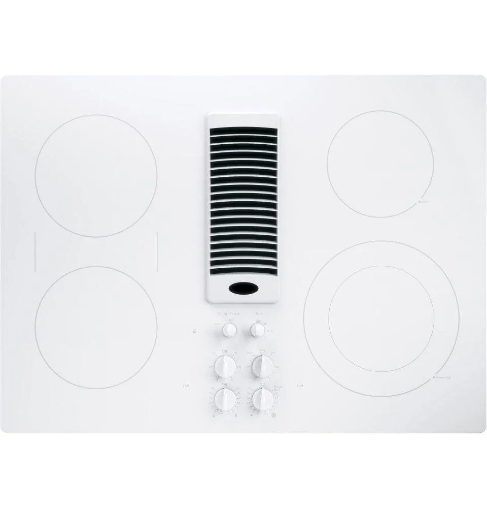 Ge Appliances PP9830TJWW Ge Profile&#8482; 30" Downdraft Electric Cooktop Cooktops 30 inch cooktop online