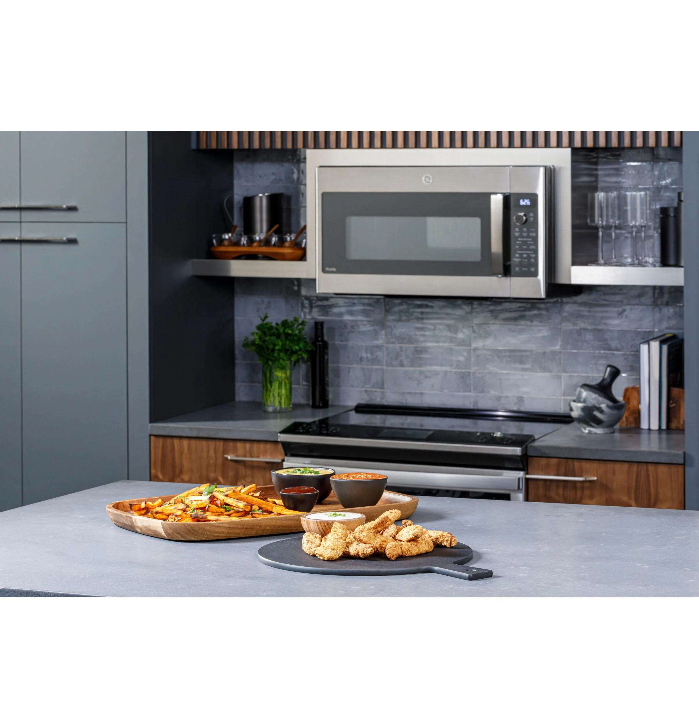 Ge Appliances PVM9179RYSS Ge Profile&#8482; 1.7 Cu. Ft. Convection Over-The-Range Microwave Oven