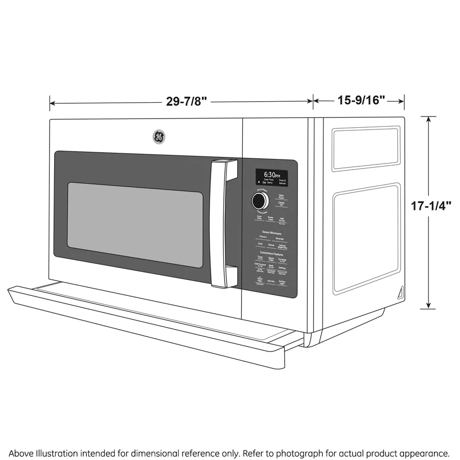 Ge Appliances PVM9225RYSS Ge Profile&#8482; 2.2 Cu. Ft. Over-The-Range Sensor Microwave Oven
