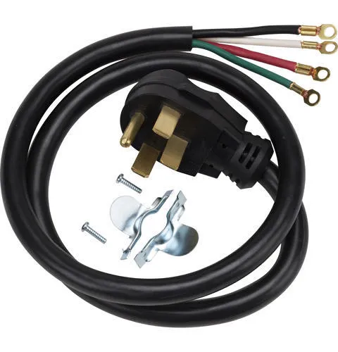 Ge Appliances WX9X35 Ge Range Power Cord Accessory (4 Prong, 4 Ft.) Range Accessories heavy duty range knobs