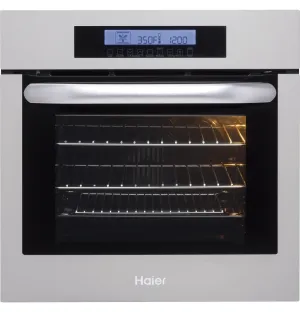 Haier HCW2360AES 24" Single 2.0 Cu. Ft.True European Convection Oven Single Wall Ovens electric wall oven with convection