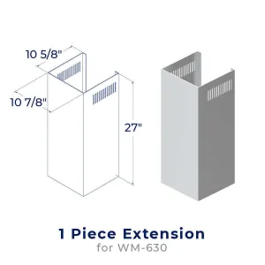 Hauslane CHE007 Chimney Extension - Che007 (Wm630) Hood Accessories LED light kits for hoods