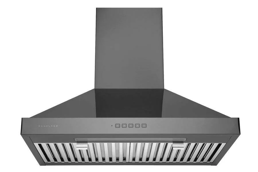 Hauslane WM590BSS30 Hauslane Chef 30-In Convertible Black Stainless Steel Wall-Mounted Range Hood Ventilation Range Hoods high suction kitchen exhaust hood