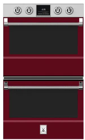 Hestan KDO30BG 30" Double Wall Oven - Burgundy / Tin Roof Wall Ovens 27 inch wall oven built-in