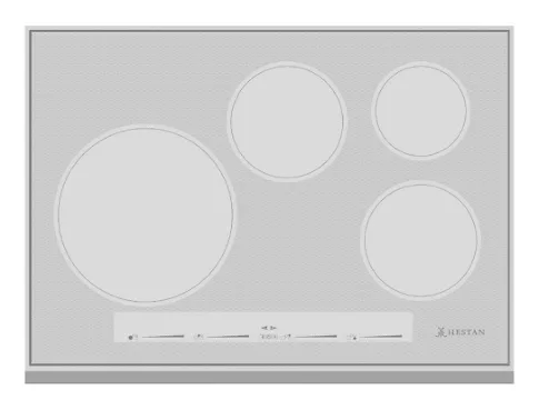 Hestan KIC30MS 30" Induction Cooktop W/ 4 Burners - Metallic Silver Induction portable induction cooktop double burner