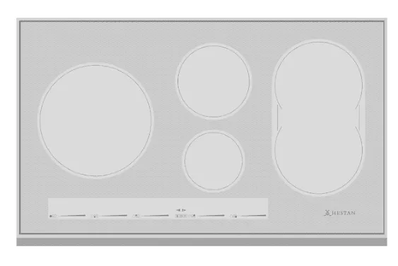 Hestan KIC36MS 36" Induction Cooktop W 4 Burners - Metallic Silver Induction portable induction cooktop double burner