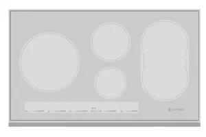 Hestan KIC36MS 36" Induction Cooktop W 4 Burners - Metallic Silver Induction portable induction cooktop double burner