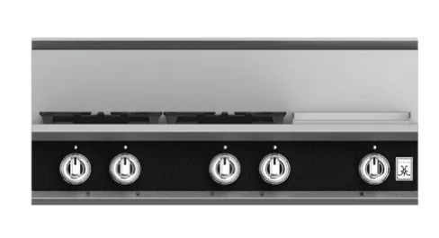 Hestan KRT364GDLPBK 36" 4-Burner Rangetop With 12" Griddle - Liquid Propane - Black / Stealth Cooktops 5 burner cooktops sale