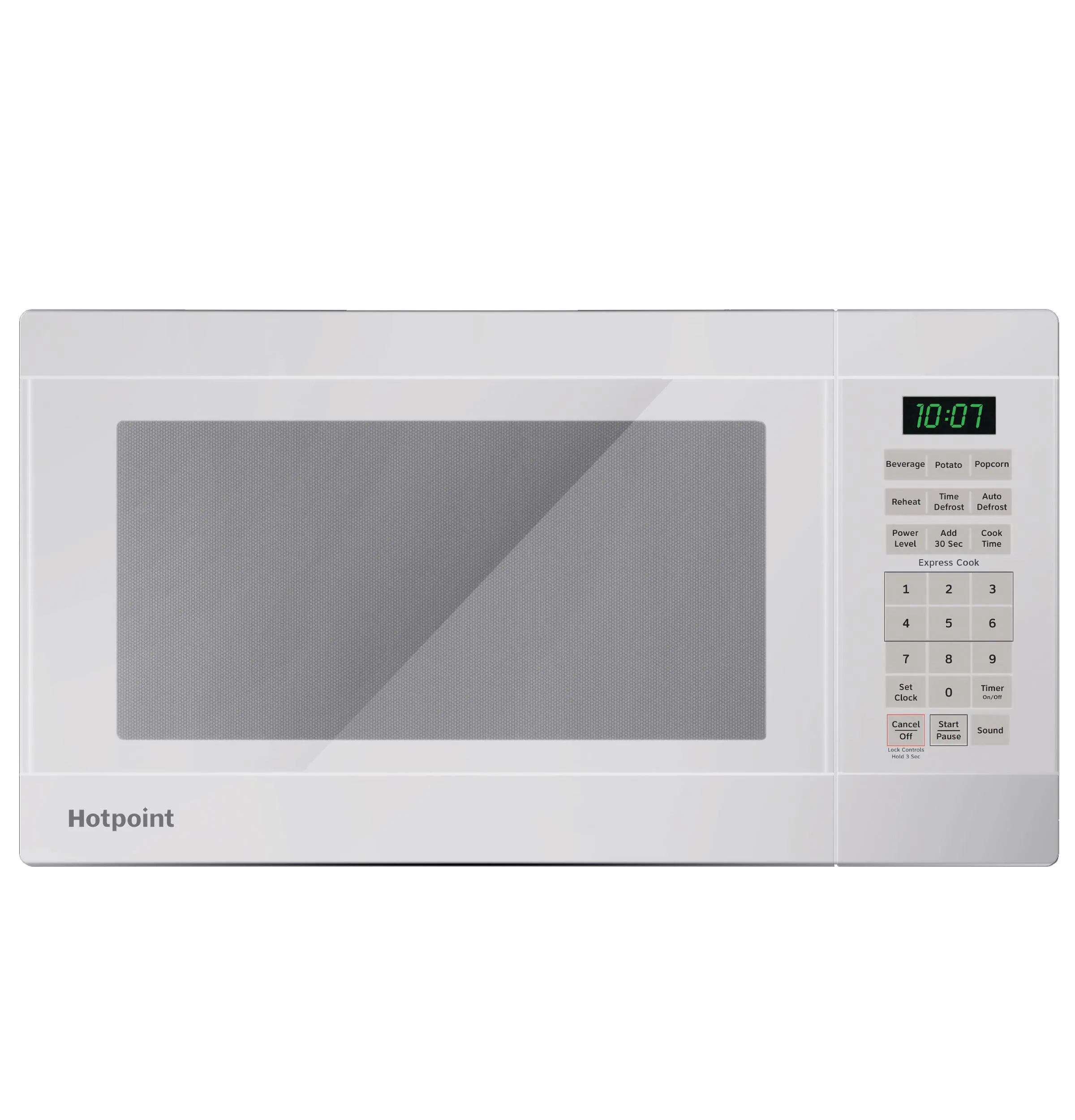 Hotpoint RES1072DTWW Hotpoint 0.7 Cu. Ft. Capacity Countertop Microwave Oven Countertop Microwaves compact countertop microwave oven