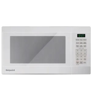 Hotpoint RES1072DTWW Hotpoint 0.7 Cu. Ft. Capacity Countertop Microwave Oven Countertop Microwaves compact countertop microwave oven