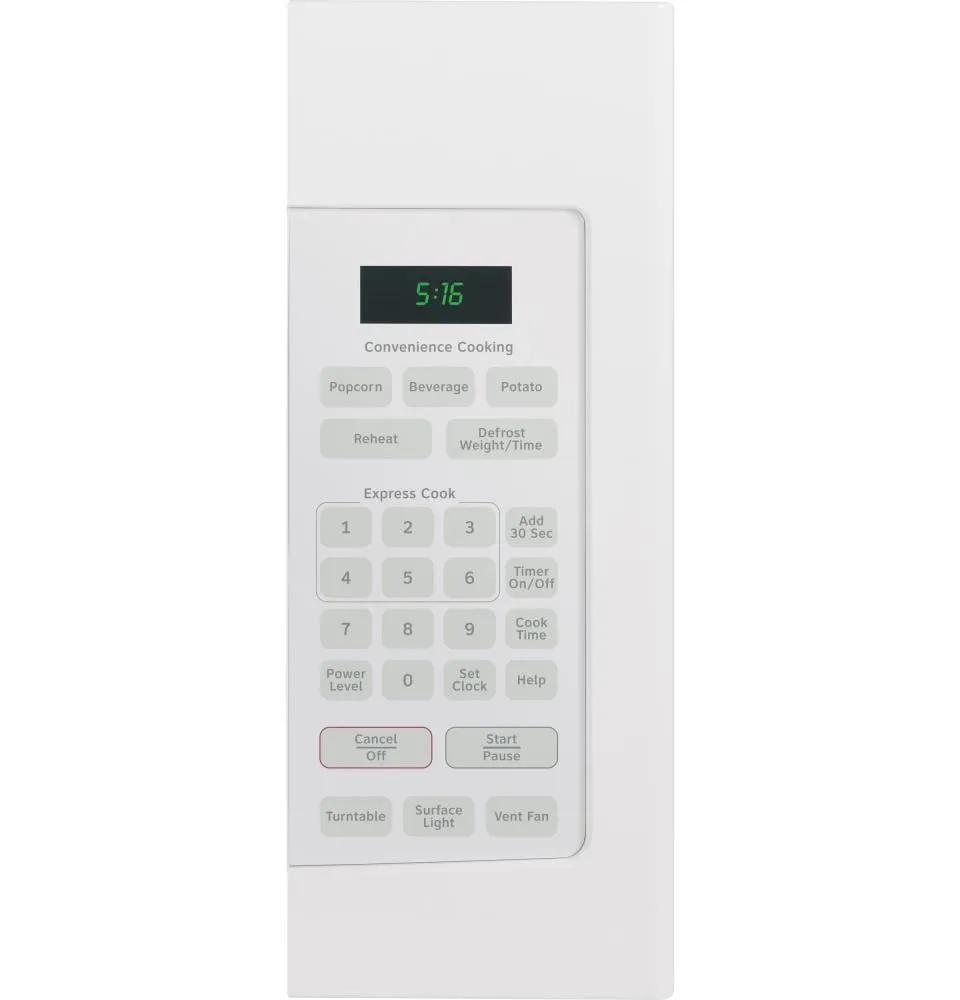 Hotpoint RVM5160DHWW Hotpoint 1.6 Cu. Ft. Over-The-Range Microwave Oven