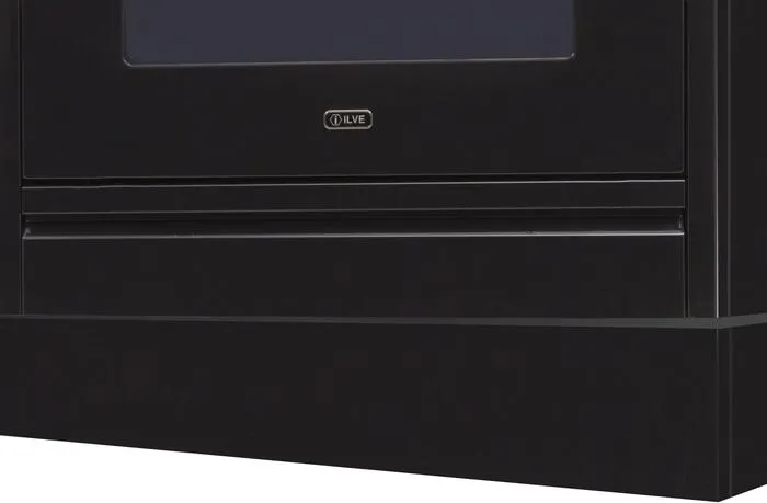 Ilve APZ100140N Glossy Black Toe Kick For 40" Nostalgie And Pro Ilve Range Range Accessories oven racks and replacement trays