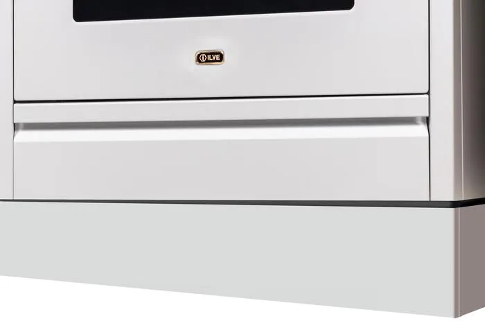 Ilve APZ76140B White Toe Kick For 30" Nostalgie And Pro Ilve Range Range Accessories oven racks and replacement trays