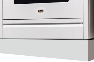 Ilve APZ76140B White Toe Kick For 30" Nostalgie And Pro Ilve Range Range Accessories oven racks and replacement trays