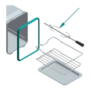 Ilve EA6580002000000 Ilve Parts Ea6580002000000 Rotisserie Spit For Uov 30 Range Accessories stove ignition switch kits