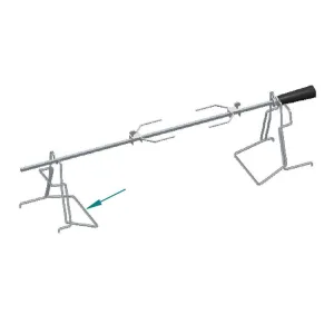 Ilve EA6678011000000 Ilve Parts Ea6678011000000 Rotisserie Spit Support (Left) Range Accessories stove ignition switch kits
