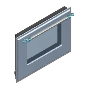Ilve EG9622001005608 Ilve Parts Eg9622001005608 Complete Triple Glass Door Kit For 60" Range Uov 60 E3 (Emerald Green, Chrome Trim) Range Accessories stove ignition switch kits