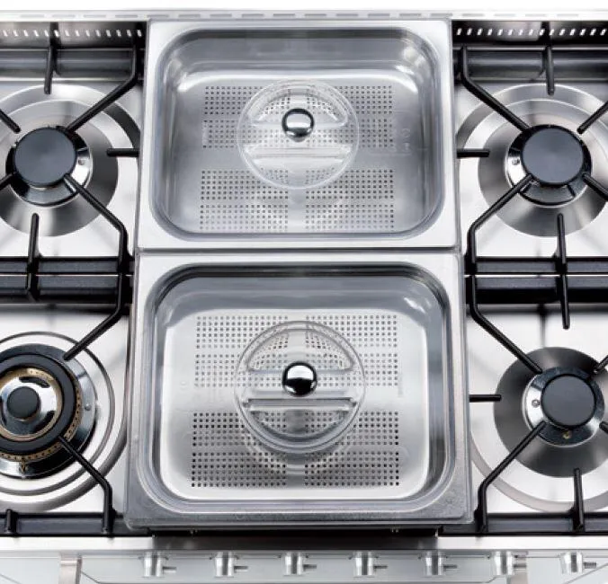 Ilve G00202 Stainless Steel Steam Cooker Basins Range Accessories oven racks and replacement trays